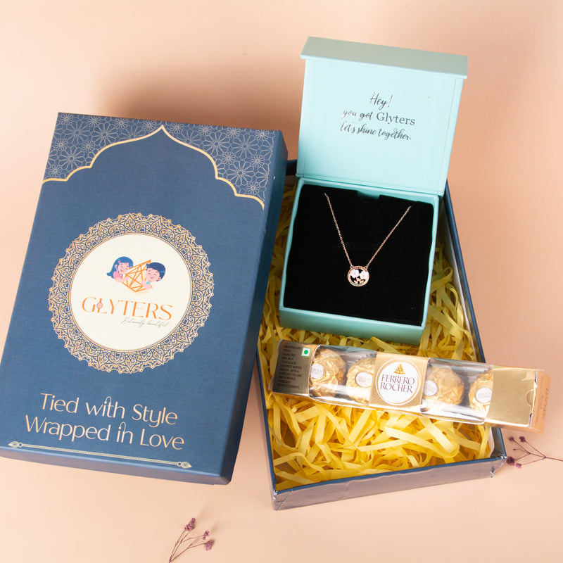 Floral Grace Rakhi Gift Box