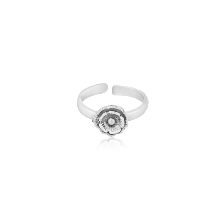 Bloomers Silver Toe Ring