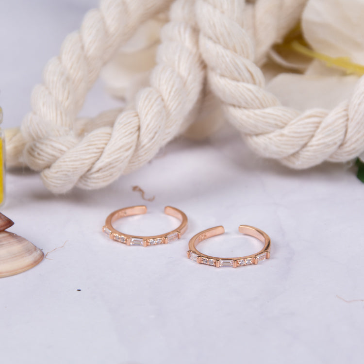 Rose gold Haydn Silver Toe Ring