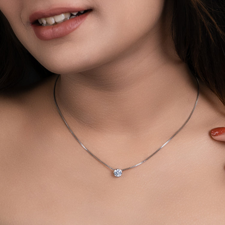Silver zenith necklace