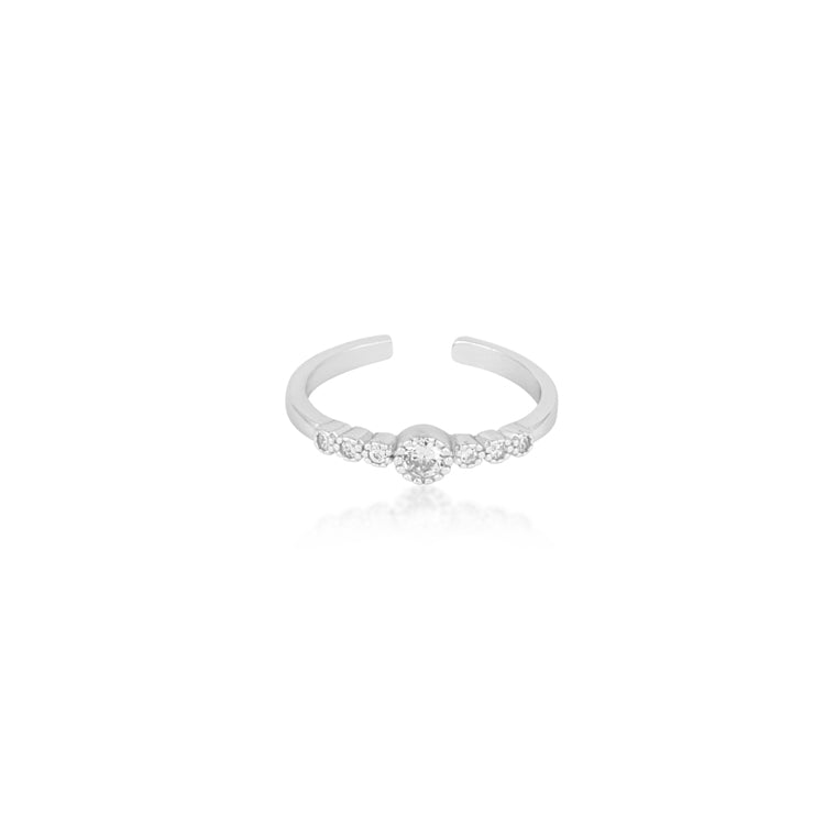 Chardonnay Silver Toe Rings