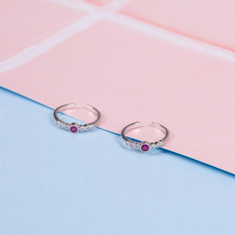 Carbenet Silver Toe Rings
