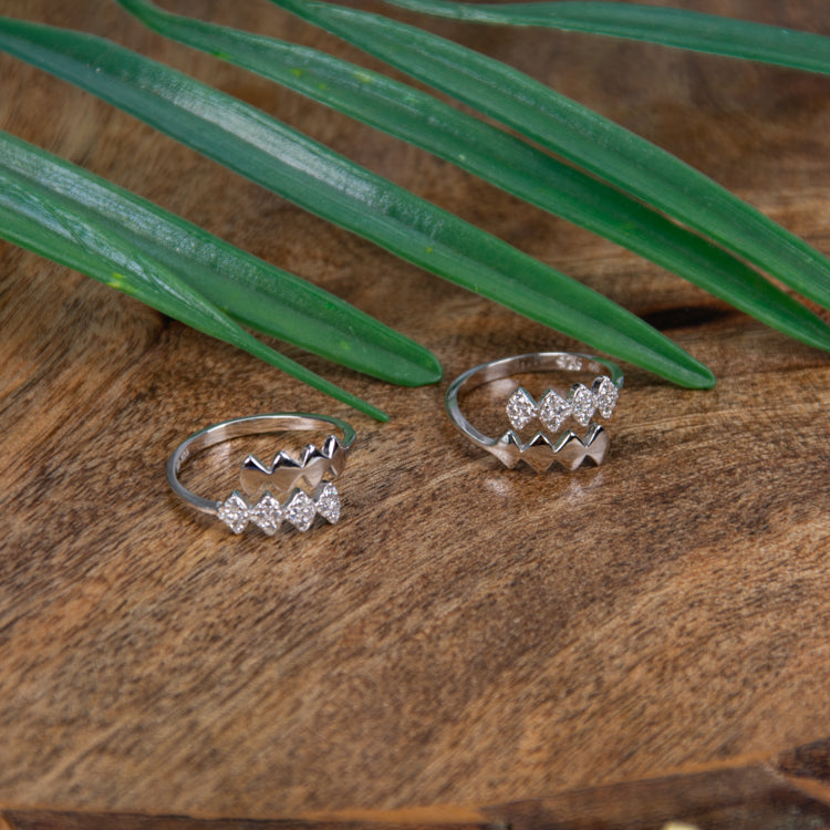 Zenith Silver Toe Rings