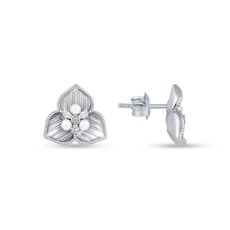 Iridescent Petal Earrings