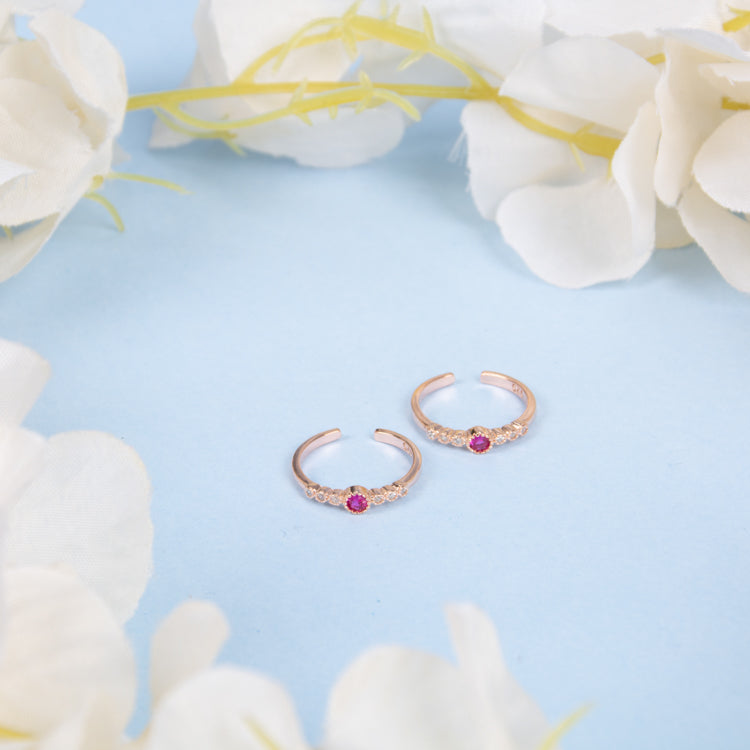 Carbenet Silver Toe Rings