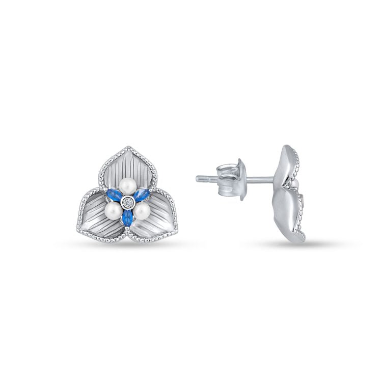 Bluebelle Silver Earrings