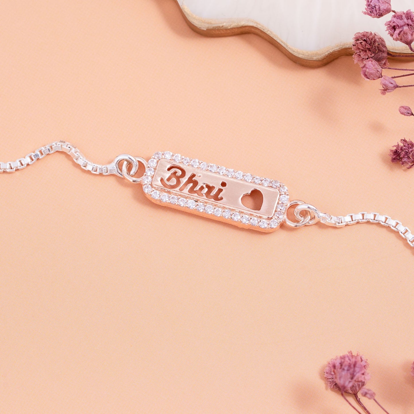 Bhai Heart Bracelet Rakhi