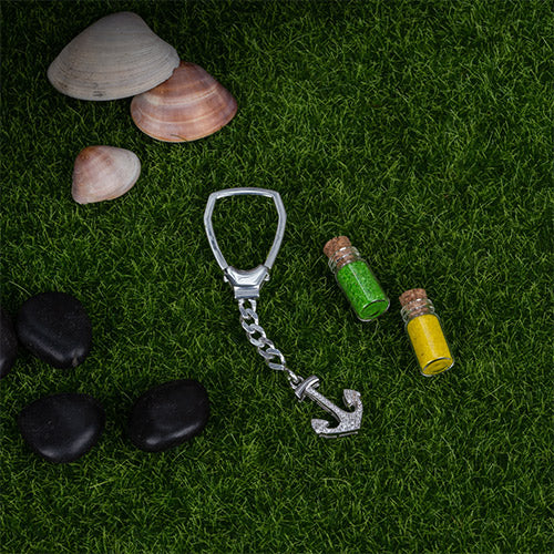 Aye Cap'n Silver keychain