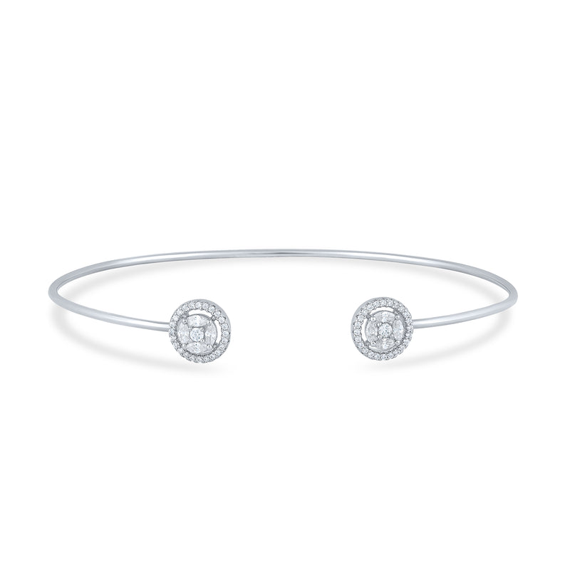 Silver Luminance Cuff Bracelet