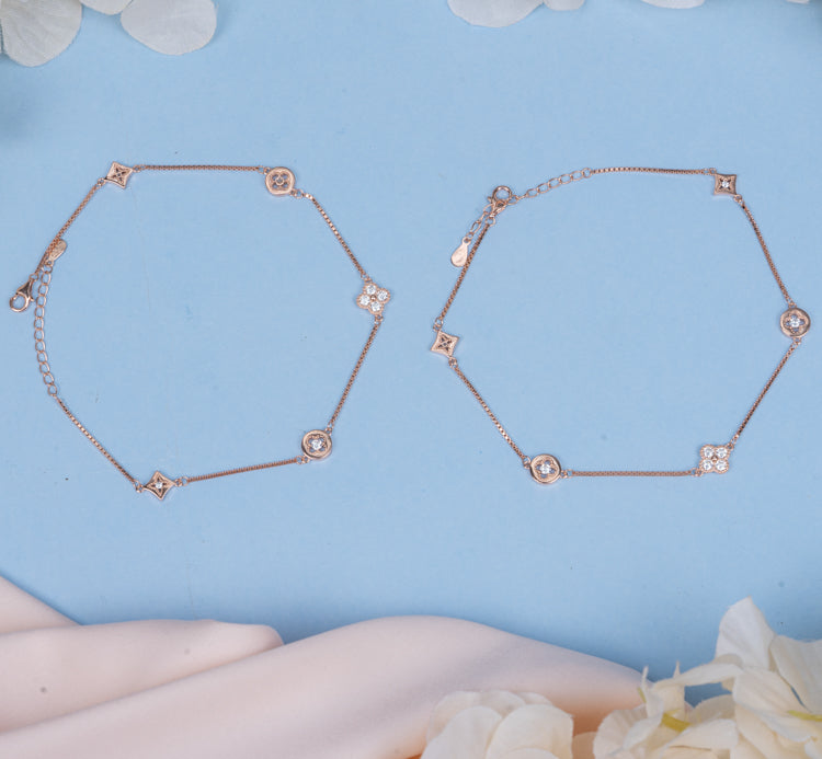 Rose Golden Hour Anklet