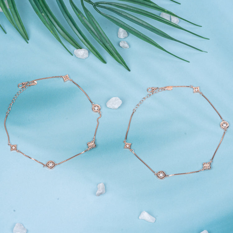Rose Golden Hour Anklet