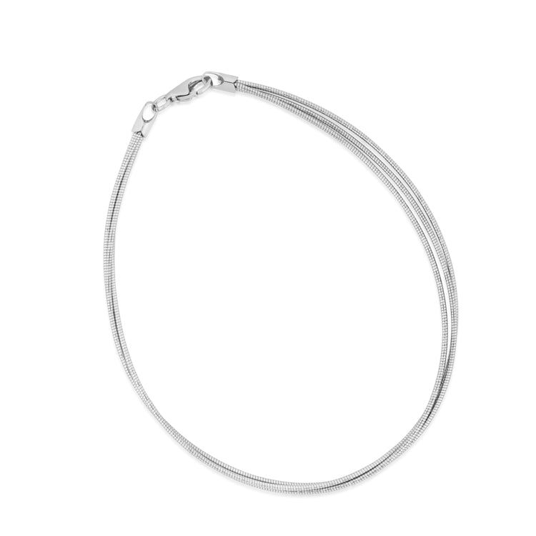 Silver Swirl Anklet