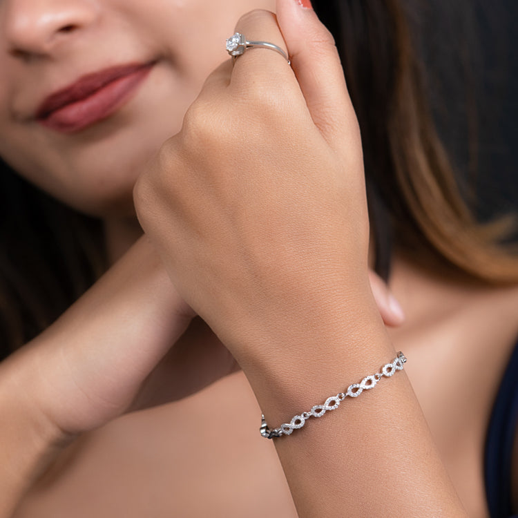 Forever & Ever Silver Bracelet