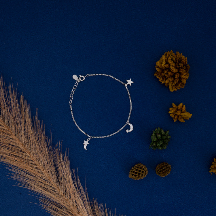 Midnight Horizon Silver Bracelet