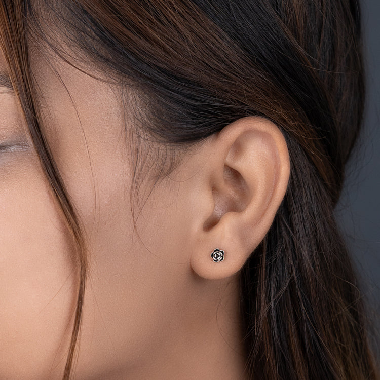 Flower Power Silver Earrings