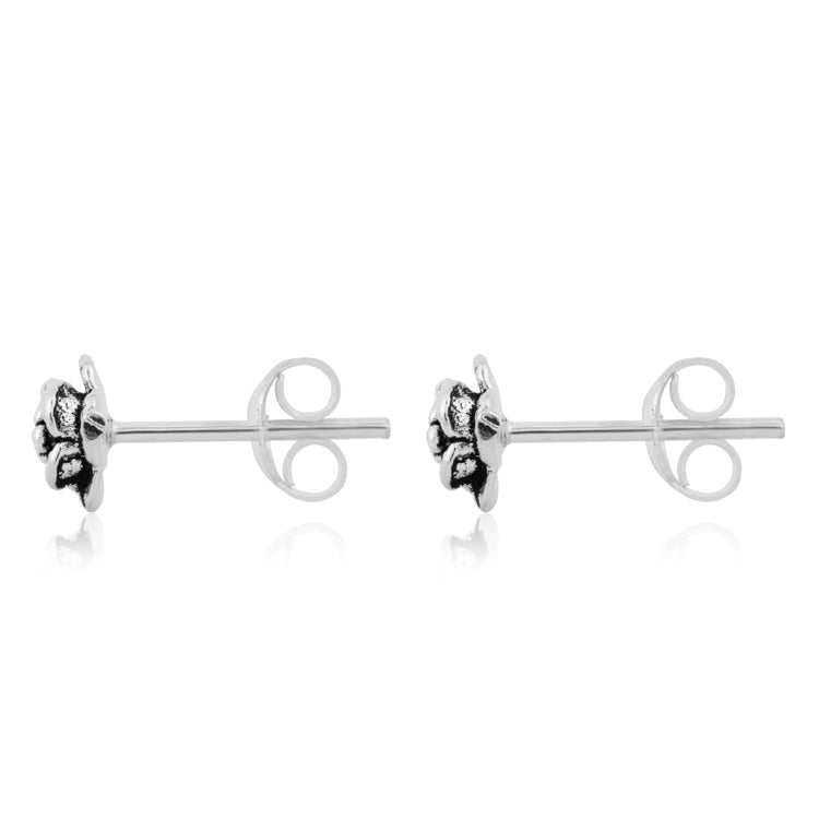 Flower Power Silver Earrings