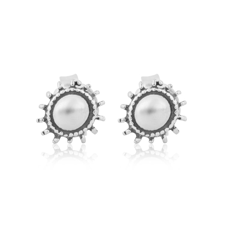Tuscan Sunset Silver Earrings