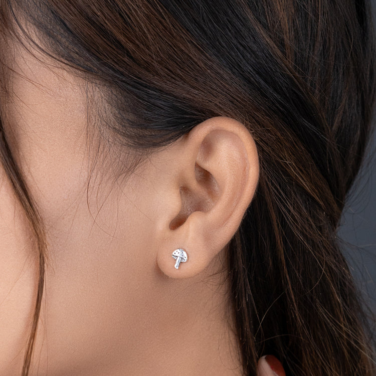 Miss Jaunty Silver Earrings
