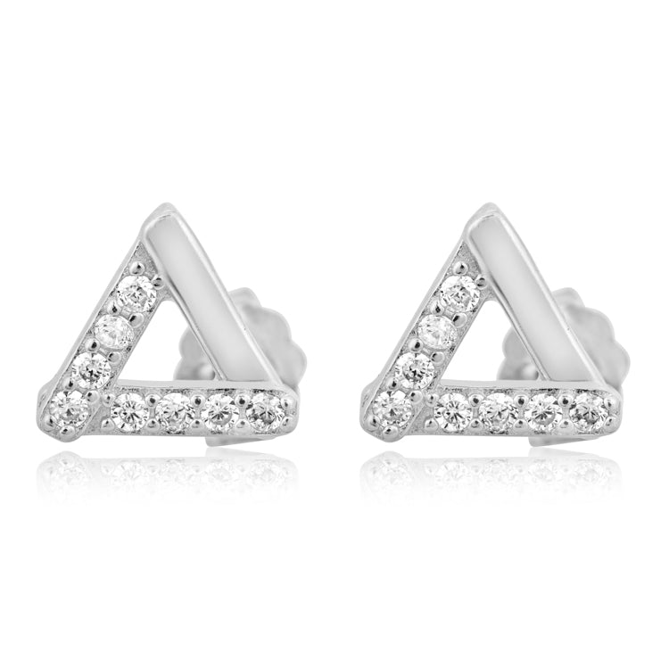 Prism Effect Silver Earrings