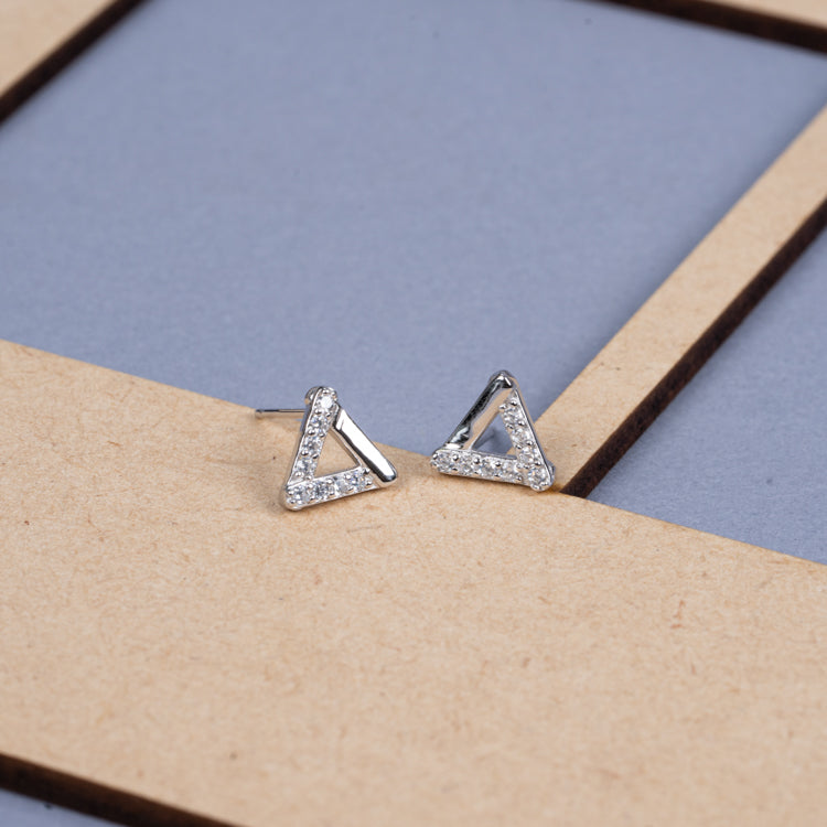 Prism Effect Silver Earrings