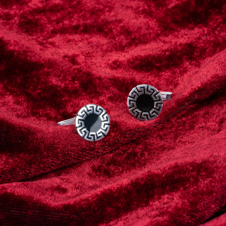 Boss Silver Cufflinks