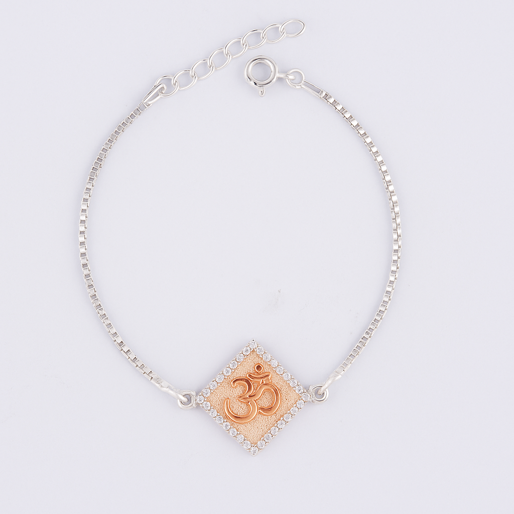 Om Square Radiance Rakhi