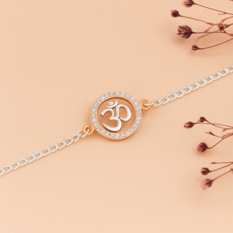 Om Circle Rakhi