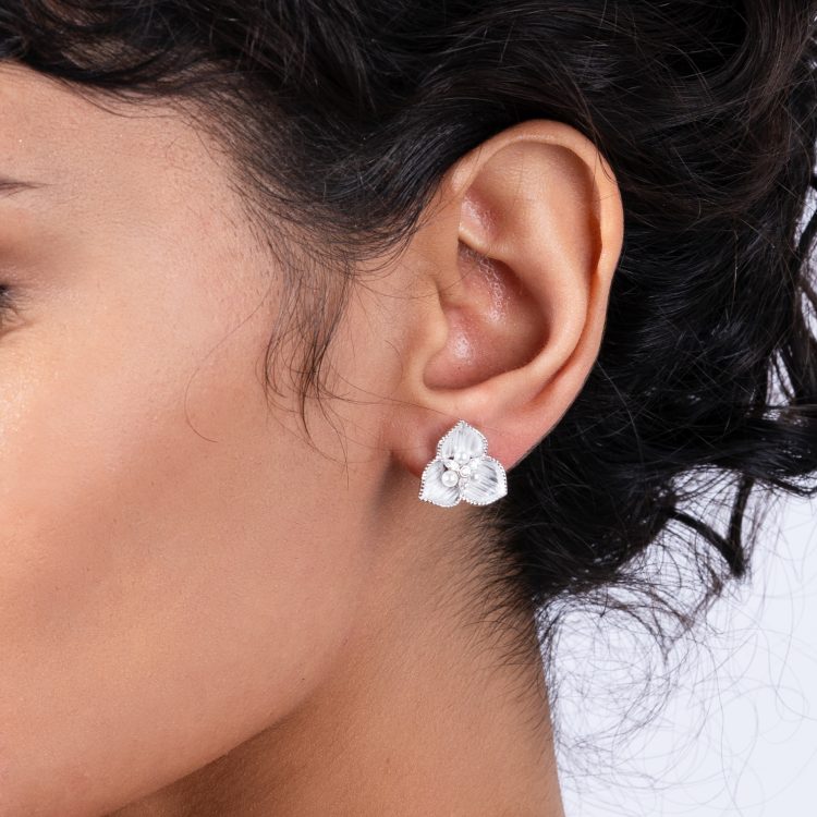 Iridescent Petal Earrings