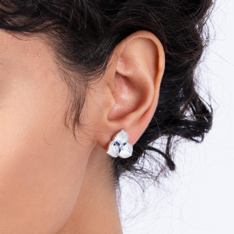 Bluebelle Silver Earrings