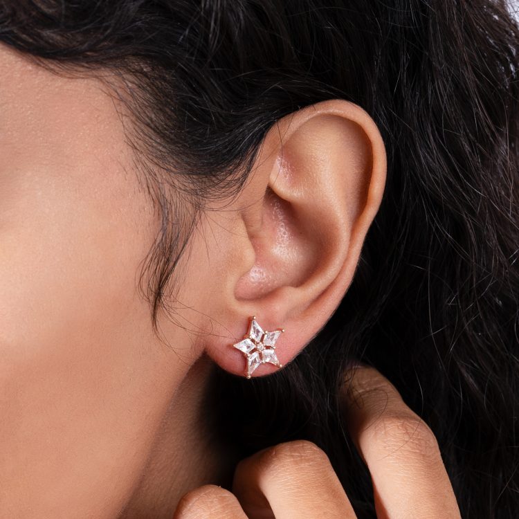 Starfall Rose Studs