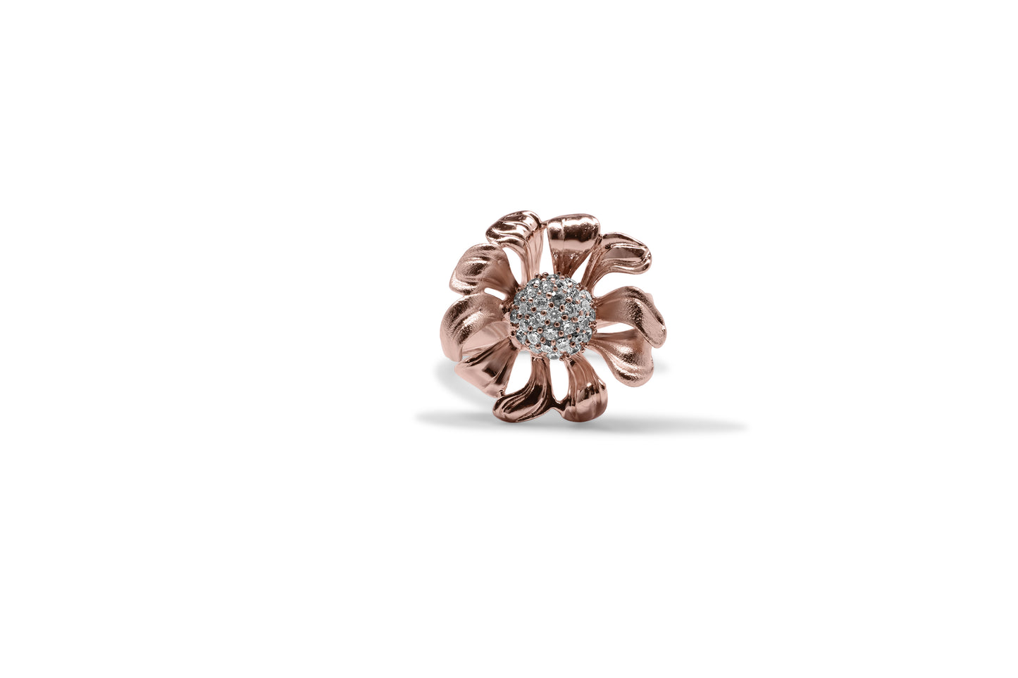 Blossoming Sparkle Silver Ring