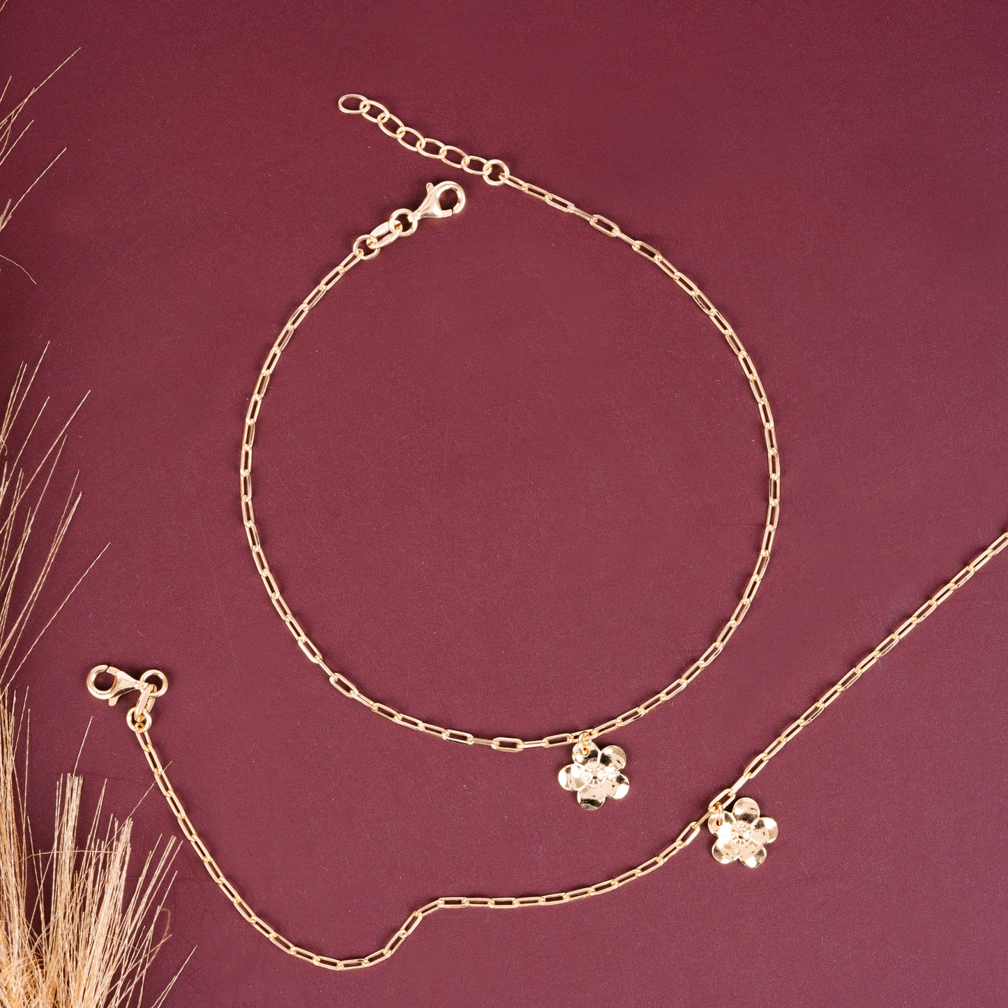 Floral Flicker Anklet