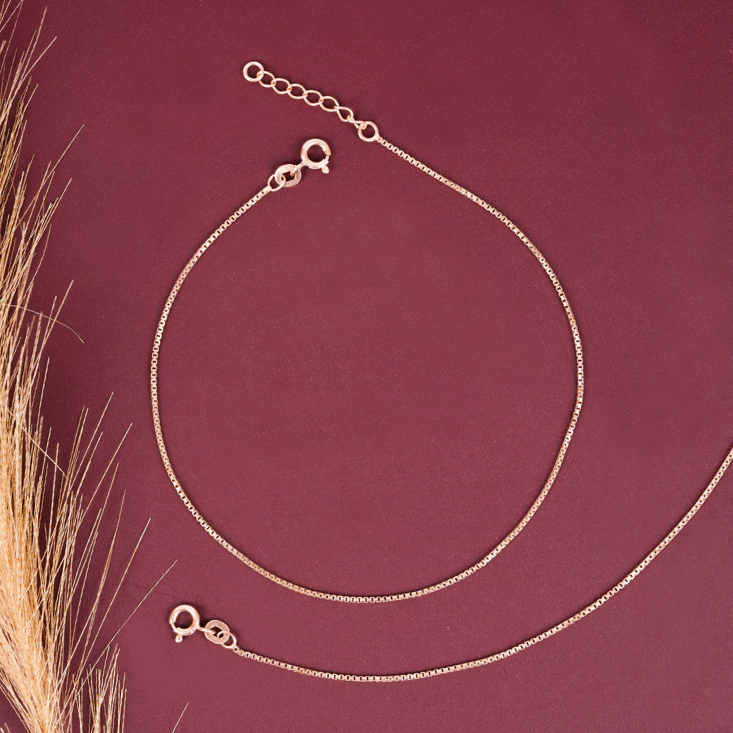 Silken Rose Anklet