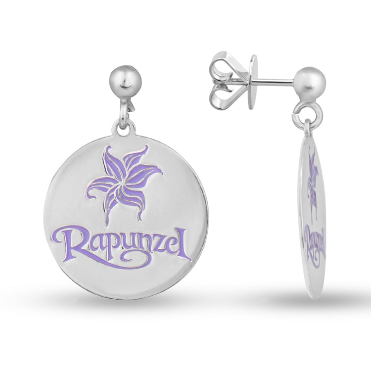 Radiant Rapunzel Purple Dream Kiddie Earrings