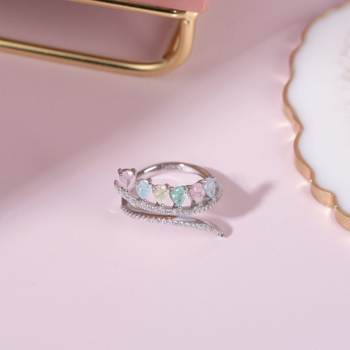 Iridescent Melody Ring