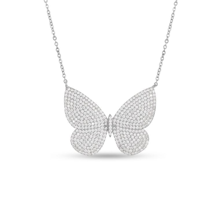 Glittering Butterfly Necklace