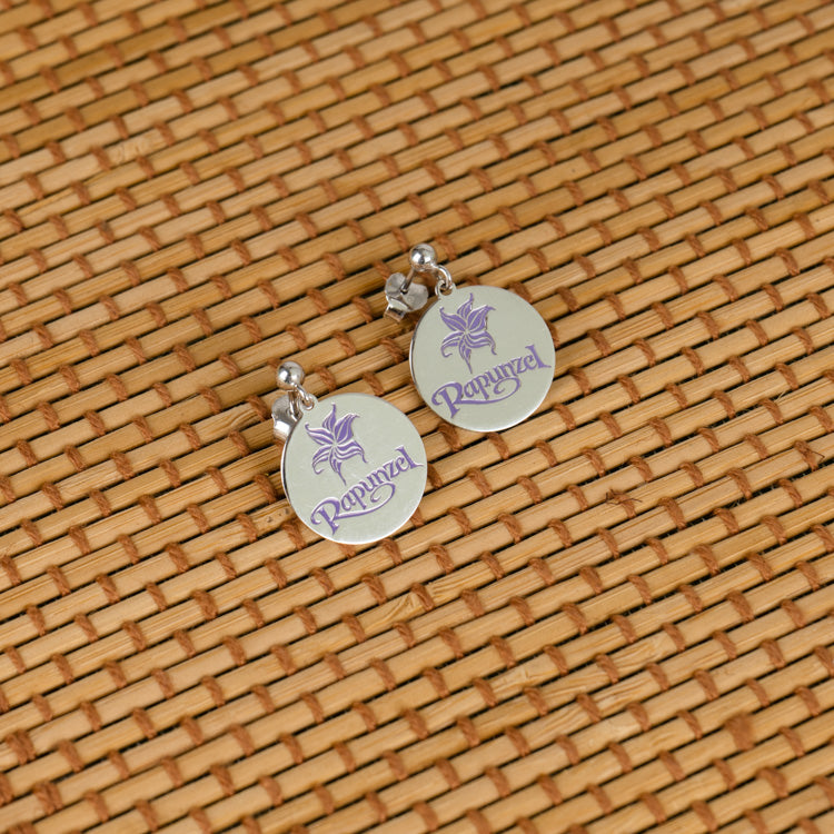 Radiant Rapunzel Purple Dream Kiddie Earrings