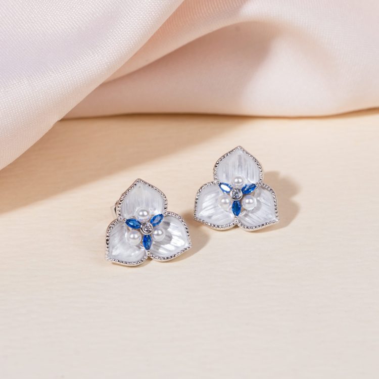 Bluebelle Silver Earrings