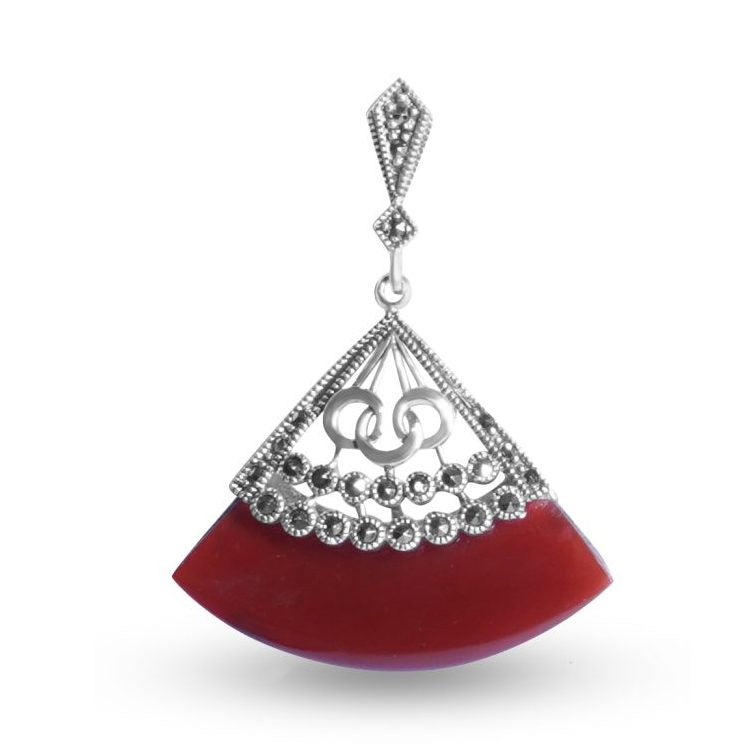 Silver Scarlet danglers