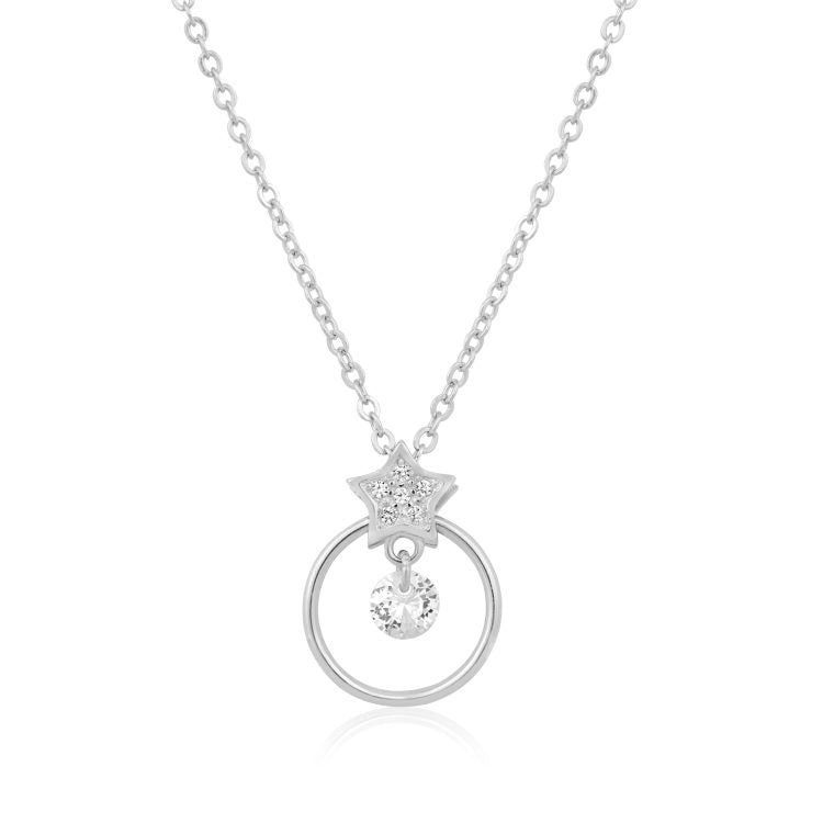 Stellar Sparkle Silver Pendant