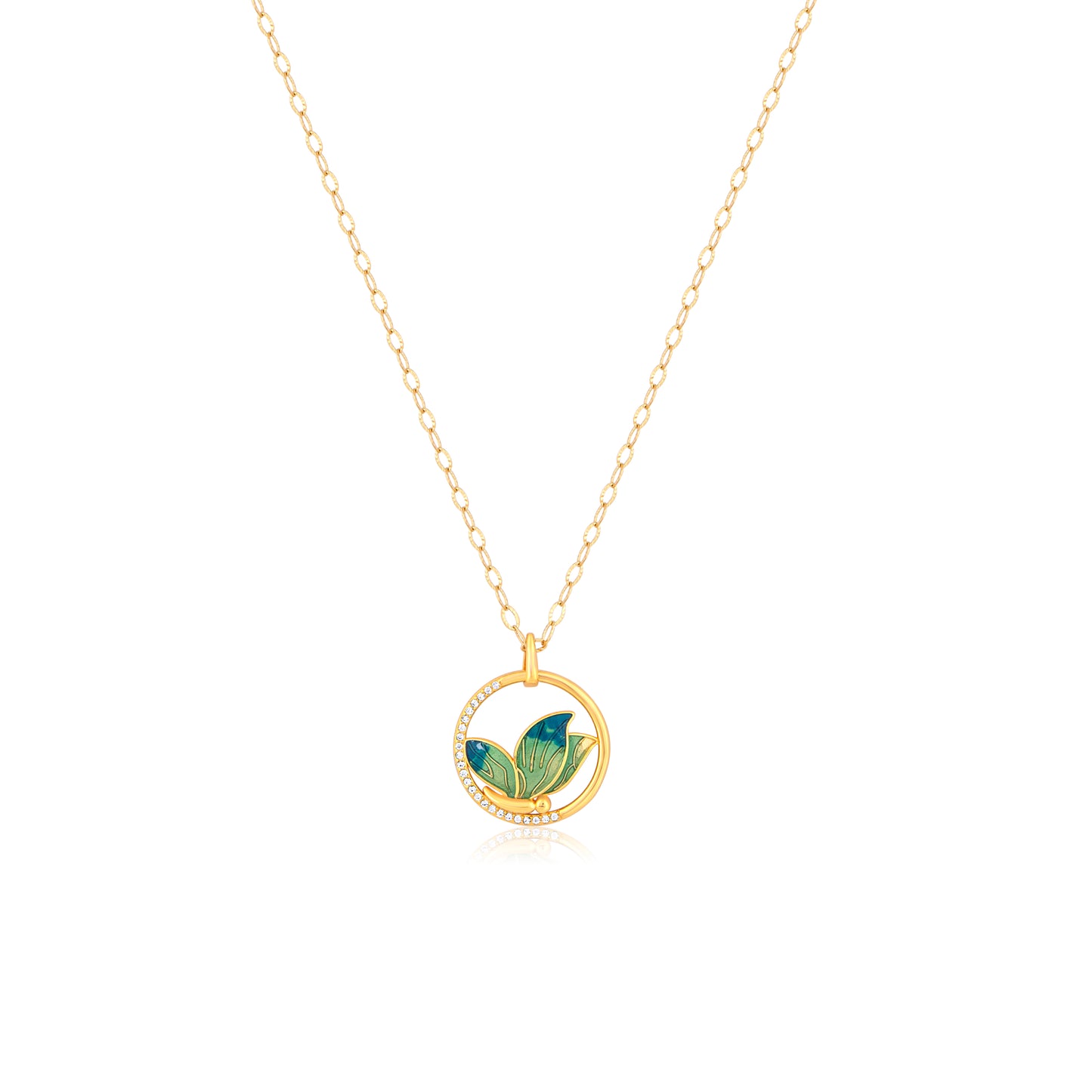 Butterfly Shaped Silver Necklace