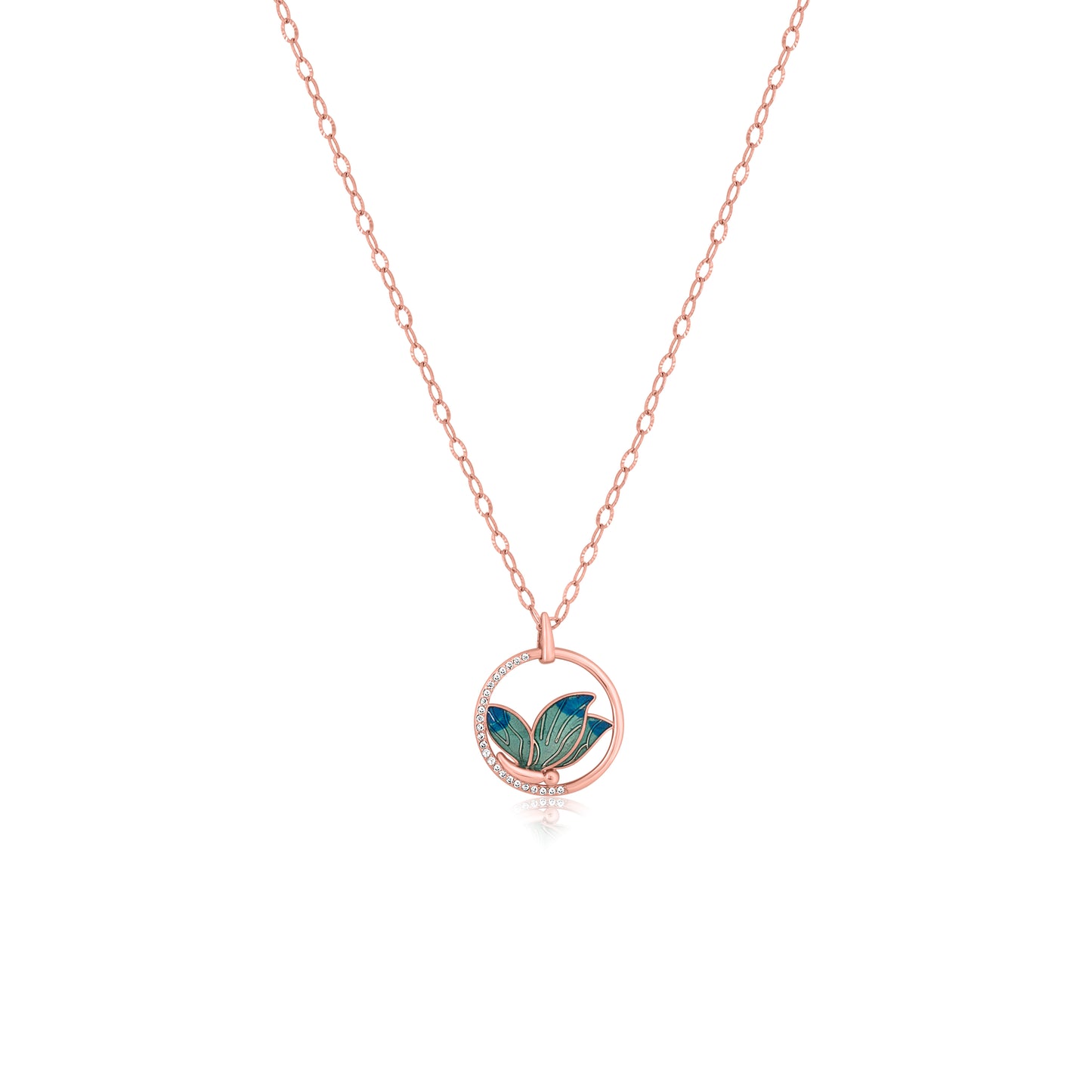 Butterfly Shaped Silver Necklace