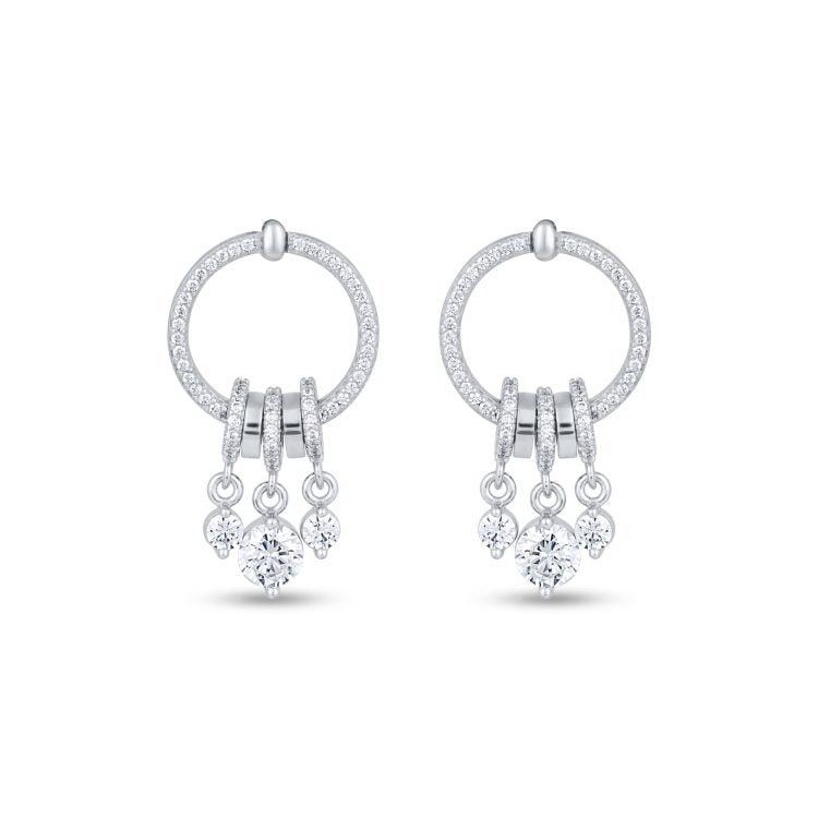 Chandelier Circle Earrings