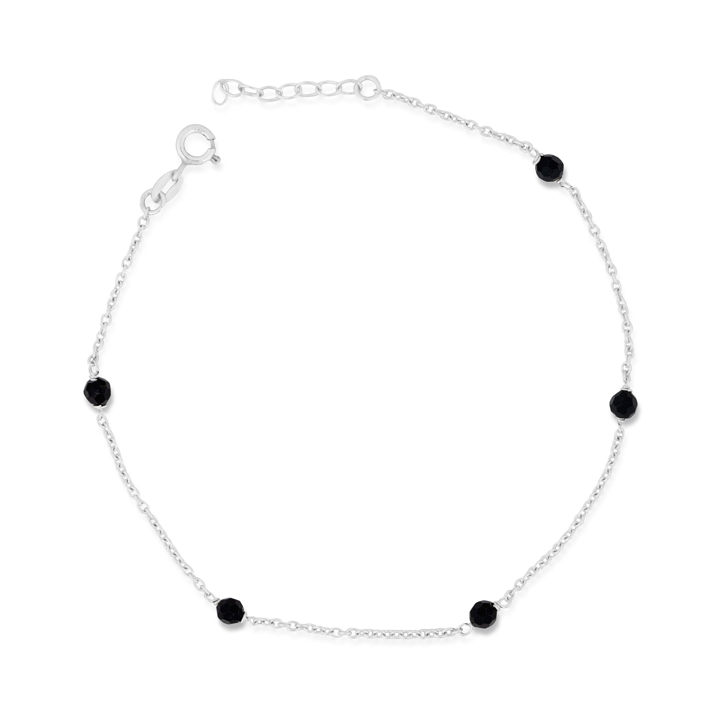 Silver Ballin' Anklet