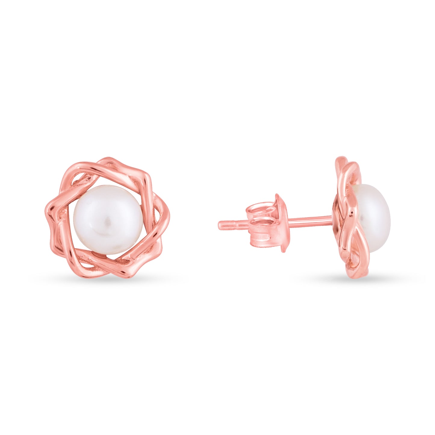 Twilight Bloom Pearl Studs