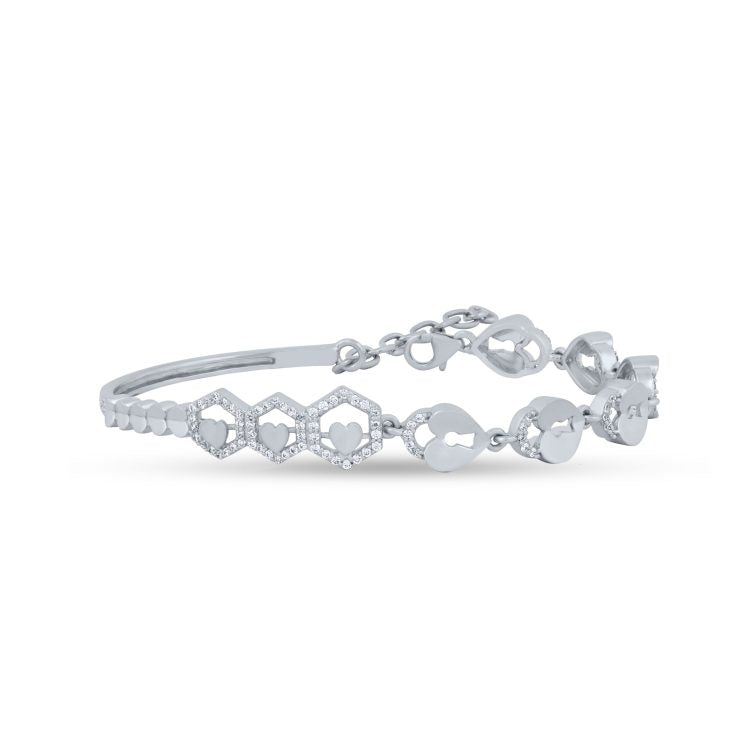 Hexalove Silver Bracelet