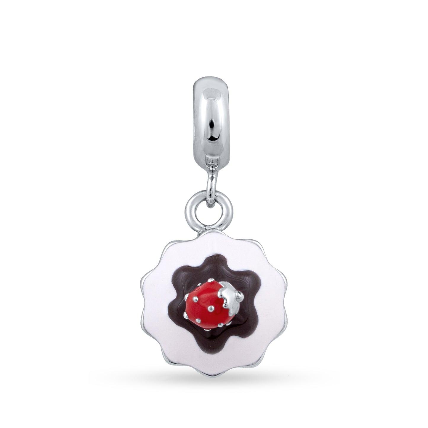 Cherry Swirl Tart Charm Pendant