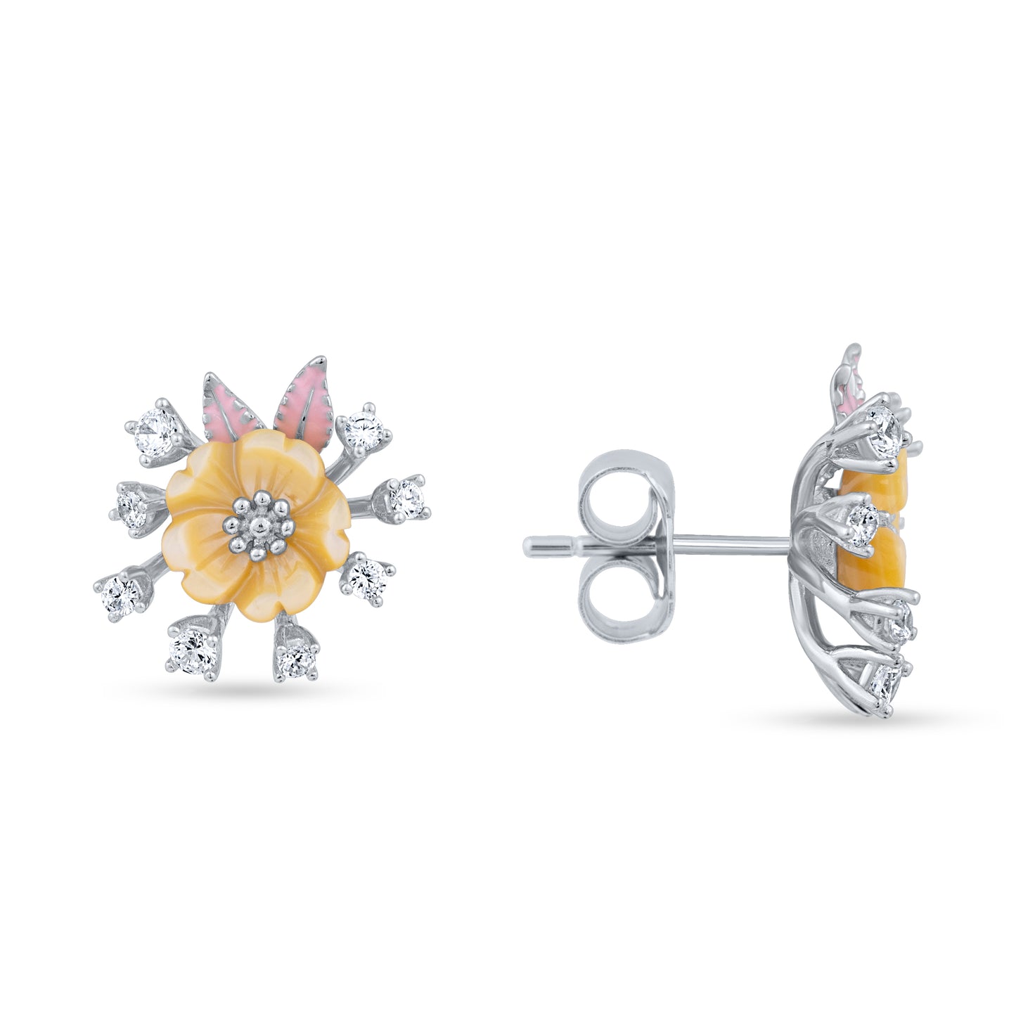 Golden Bloom Stud Earrings