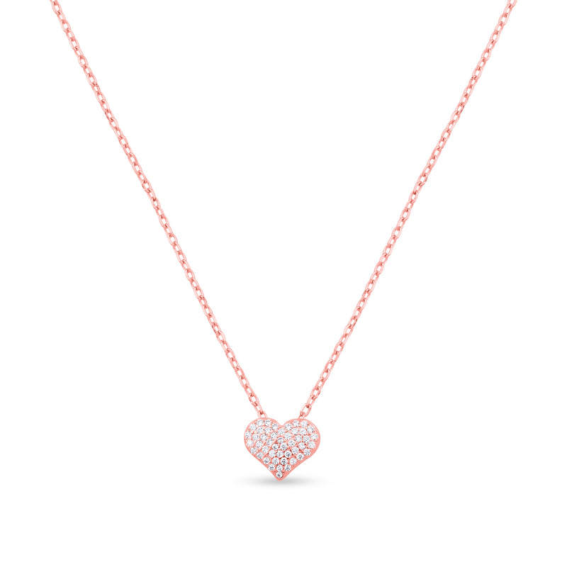 Sparkle Heart Pendant Necklace
