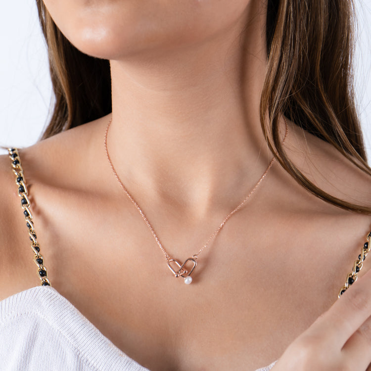 Colar Life Love Silver Necklace